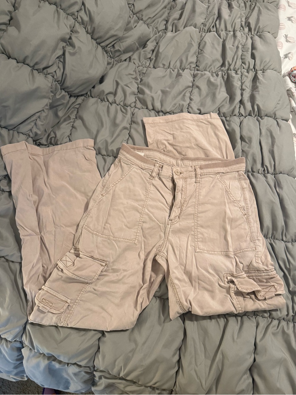 American Eagle Outfitters Beige/Tan Cargo Pants with Pockets